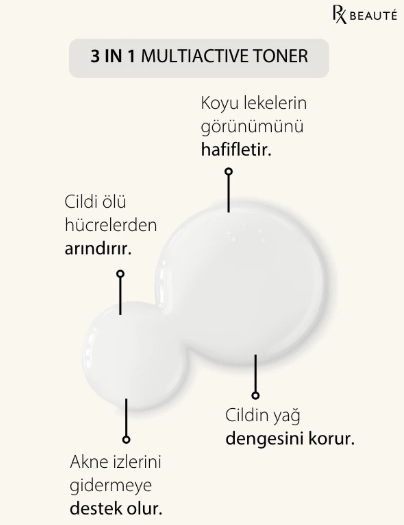 Makyaj Temizleyici Tonik. 3 in Muiti Active Toner
